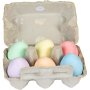 Straenmalstifte - Eier - Pastellfarben - 6er-Pack