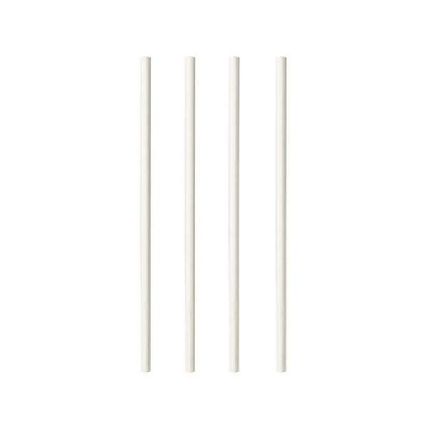 Strohhalme - Wei - 100er-Pack