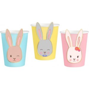 Pappbecher - Hasenohren - 6er-Pack Pappbecher - Hasenohren - 6er-Pack