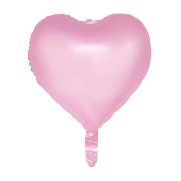 Folienballon - Herzen - Pastellrosa