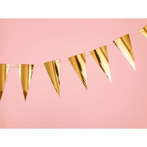 Kleiner Wimpel - Metallic - Gold