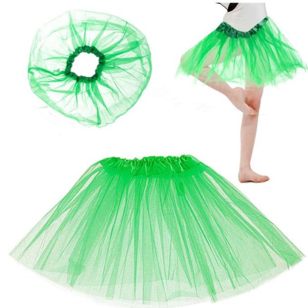 Tüllrock Tutu für Kinder, grün, 29 cm - Kostüm Tüllrock Tutu für Kinder, grün, 29 cm - Kostüm