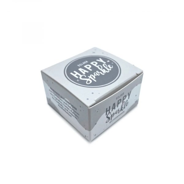 Essbarer Glitzer - Happy Sparkle Silver - Happy Sprinkles - Silber - 8 g Essbarer Glitzer - Happy Sparkle Silver - Happy Sprinkles - Silber - 8 g
