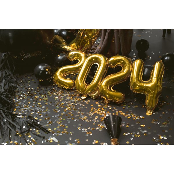 Zahlenballon - Gold - 35 cm