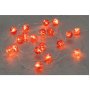 Lichterkette - Rote Kugeln, batteriebetrieben - 2 m
