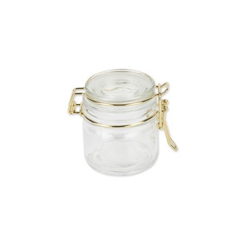 Glasgefäß - Gold - 6,5 x 7 cm / 100 ml Glasgefäß - Gold - 6,5 x 7 cm / 100 ml