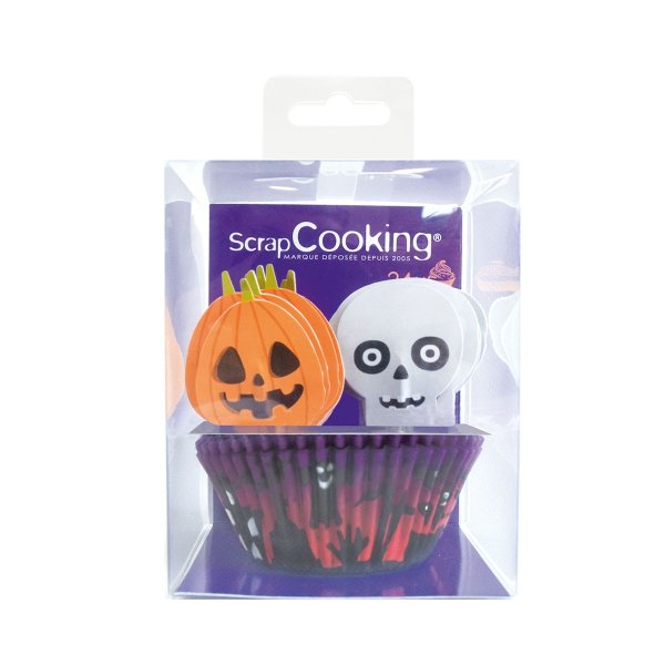 Cupcake-Förmchen mit Toppern Halloween - 24er-Packung Cupcake-Förmchen mit Toppern Halloween - 24er-Packung