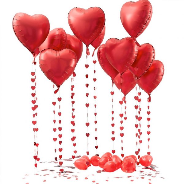 Ballonset - Rote Herzen - LOVE Ballonset - Rote Herzen - LOVE