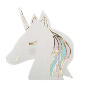 Einhorn-Servietten - Pastell - 16er-Packung Einhorn-Servietten - Pastell - 16er-Packung