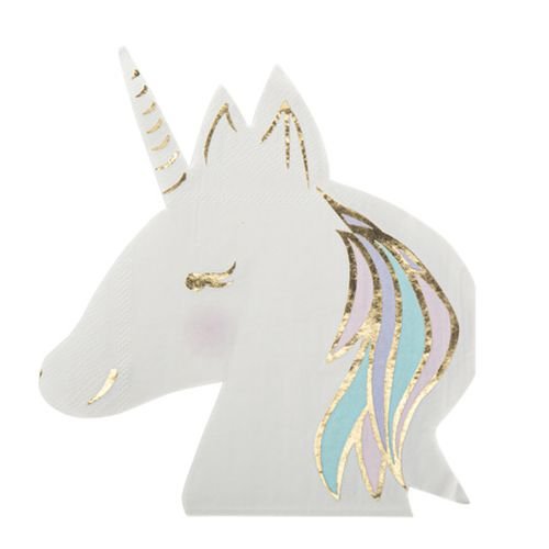 Einhorn-Servietten - Pastell - 16er-Packung Einhorn-Servietten - Pastell - 16er-Packung