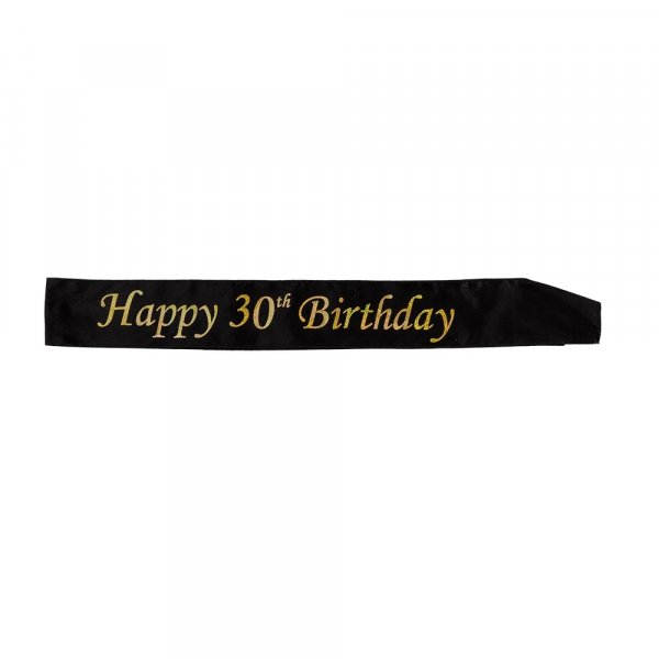 Schleife - 30-jähriges Jubiläum - Schwarz mit goldener Schrift Schleife - 30-jähriges Jubiläum - Schwarz mit goldener Schrift