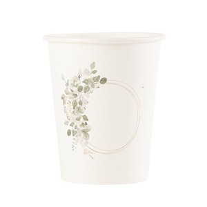 Pappbecher mit Blumenmuster - 8er-Packung Pappbecher mit Blumenmuster - 8er-Packung