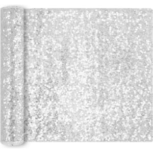 L�ufer - Funkelndes Silber - 200 x 28 cm