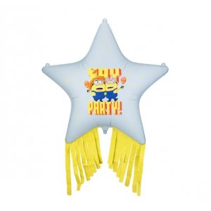 Folienballon - Minions - Stern mit Quaste - 72 cm Folienballon - Minions - Stern mit Quaste - 72 cm