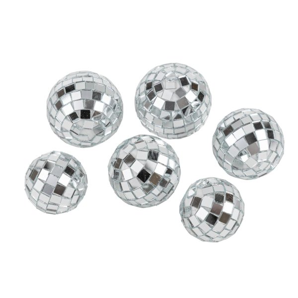 Discokugeln - Silber - 6er-Pack Discokugeln - Silber - 6er-Pack