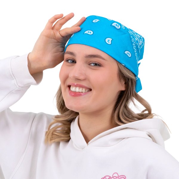 Bandana-Schal - Hellblau Bandana-Schal - Hellblau