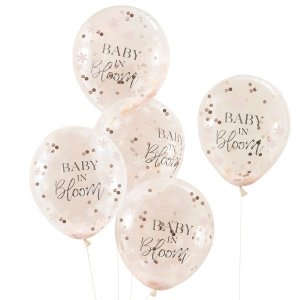 Konfetti-Ballons - Baby in Bloom - 5er-Pack Konfetti-Ballons - Baby in Bloom - 5er-Pack
