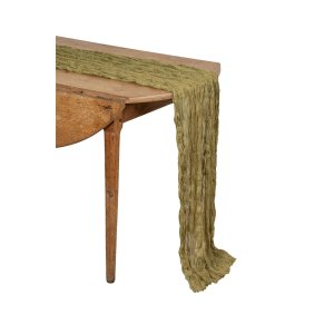 Tischläufer aus Stoff - Pistaziengrün - 90 cm x 3 m Tischläufer aus Stoff - Pistaziengrün - 90 cm x 3 m