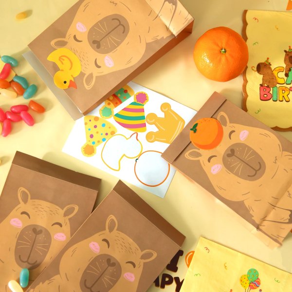 Süßigkeitentüten - Capybara - 6er-Packung Süßigkeitentüten - Capybara - 6er-Packung
