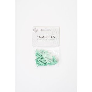 Büroklammern aus Holz - Mintgrün - 24er-Packung Büroklammern aus Holz - Mintgrün - 24er-Packung