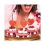 Kuchenpicker - Rote Herzen - 6er-Packung Kuchenpicker - Rote Herzen - 6er-Packung
