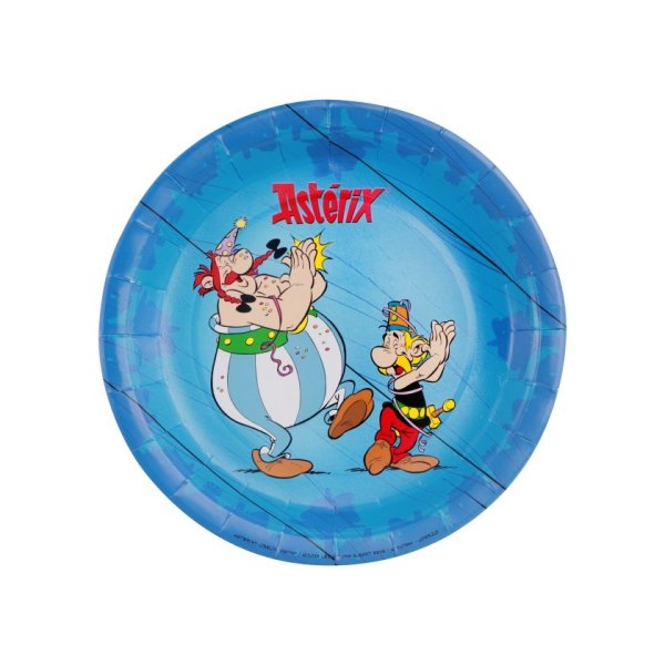 Pappteller - 23 cm - Asterix - 8 Stück Pappteller - 23 cm - Asterix - 8 Stück