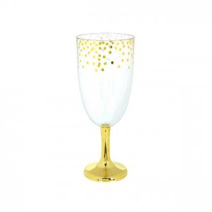 Großes Glas - 31 cm - Polka Dot Gold Großes Glas - 31 cm - Polka Dot Gold