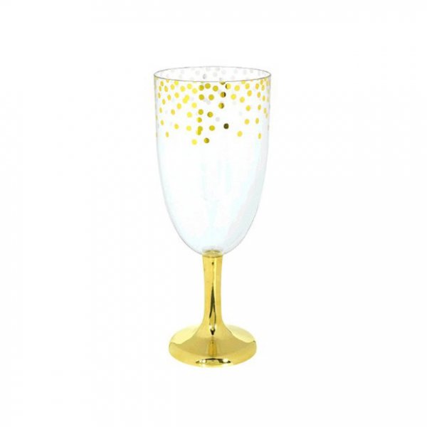 Großes Glas - 31 cm - Polka Dot Gold Großes Glas - 31 cm - Polka Dot Gold