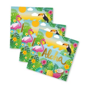 Servietten - Aloha - 33 x 33 cm - 20er-Packung Servietten - Aloha - 33 x 33 cm - 20er-Packung