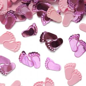 Konfetti - Babyfüße - Rosa Konfetti - Babyfüße - Rosa