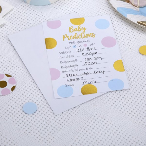 Guess the Baby - Pattern Works - 10er-Pack \\\"Ausfüllkarten\\\" für Babypartys Guess the Baby - Pattern Works - 10er-Pack \\\"Ausfüllkarten\\\" für Babypartys