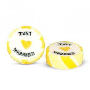 Karamellbonbons - Just Married - Gelb - ca. 50 Stück Karamellbonbons - Just Married - Gelb - ca. 50 Stück