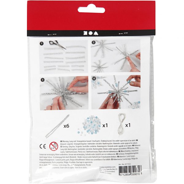 Bastelset - Schneeflocken mit Aufh�nger