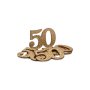 Tischdekoration zum 50. Jahrestag - Gold - 6er-Pack Tischdekoration zum 50. Jahrestag - Gold - 6er-Pack