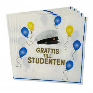 Servietten - Luftballons - Glückwunsch zum Studienabschluss - 16er-Packung Servietten - Luftballons - Glückwunsch zum Studienabschluss - 16er-Packung