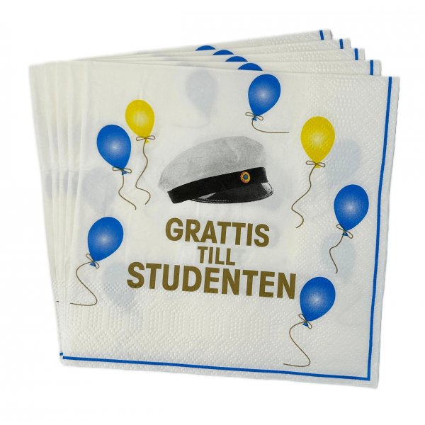 Servietten - Luftballons - Glückwunsch zum Studienabschluss - 16er-Packung Servietten - Luftballons - Glückwunsch zum Studienabschluss - 16er-Packung