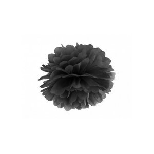 Schwarzer Pompon - 25 cm Schwarzer Pompon - 25 cm