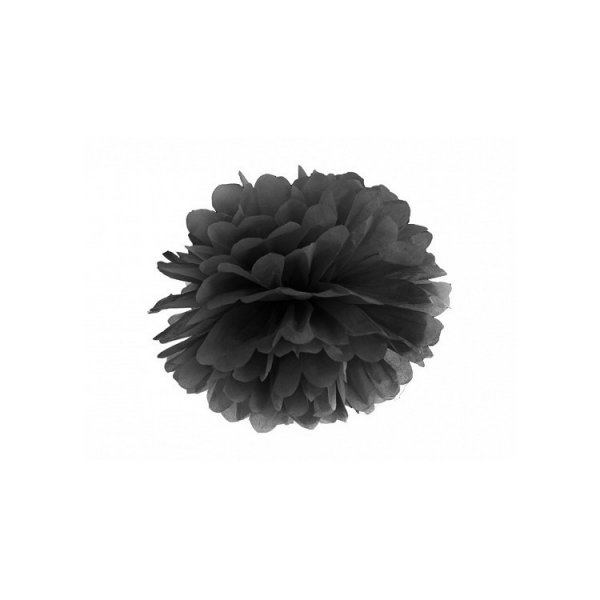 Schwarzer Pompon - 25 cm Schwarzer Pompon - 25 cm