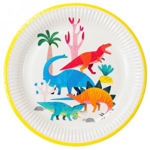Pappteller - Party-Dinosaurier - 8er-Pack Pappteller - Party-Dinosaurier - 8er-Pack