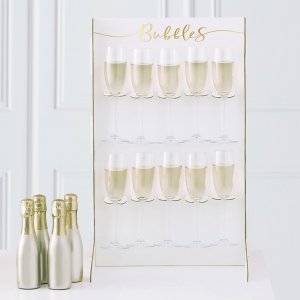 Prosecco-Wand - Goldhochzeit