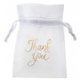 Organzasckchen - Danke - Gold - 6er-Pack