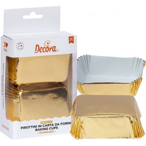 Muffinformen - Gold - Quadratisch - 20er-Packung Muffinformen - Gold - Quadratisch - 20er-Packung