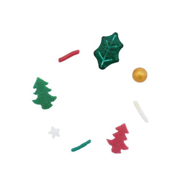 Weihnachtsstreusel - Aus der Schachtel - Fr�hliche Feiertage - 60 g - PME