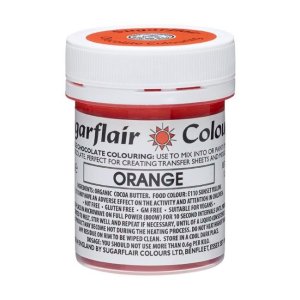 Schokoladenfarbe Orange - 35g - Sugarflair Schokoladenfarbe Orange - 35g - Sugarflair
