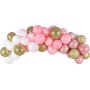 Ballonbogen - 2 m - Rosa/Gold