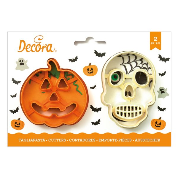 Ausstechform - Kürbis & Totenkopf - Halloween Ausstechform - Kürbis & Totenkopf - Halloween