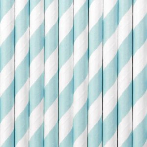 Strohhalme - Blau/Weiß - 10 Stück Strohhalme - Blau/Weiß - 10 Stück