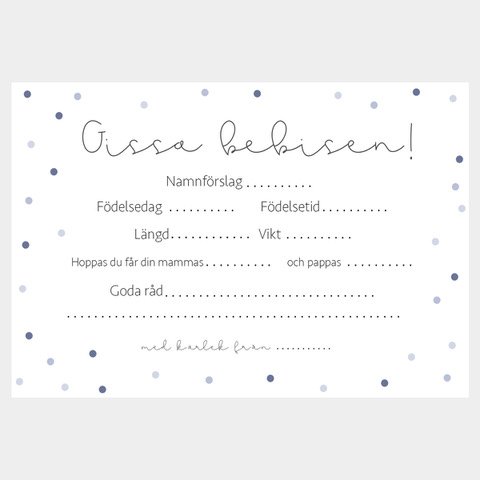 Guess the Baby - 8er-Pack - Blau