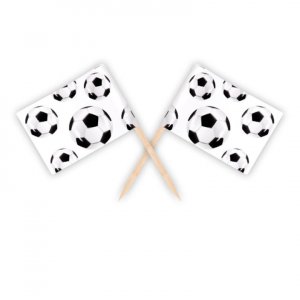 Kuchenspieße - Flaggen - Fußball Kuchenspieße - Flaggen - Fußball