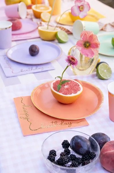 Servietten - Happy B-day - Rosa/Irisierend - 20er-Pack COPY